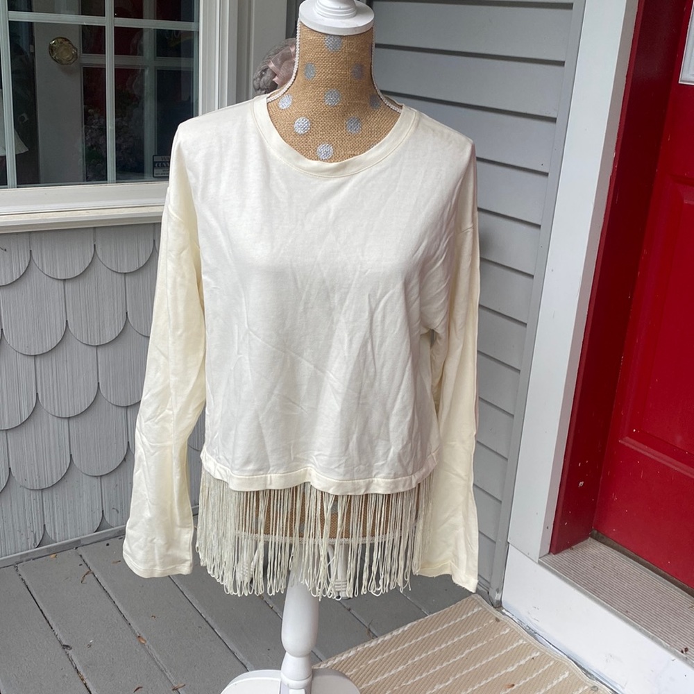NWT Zara Long Sleeve with Fringe